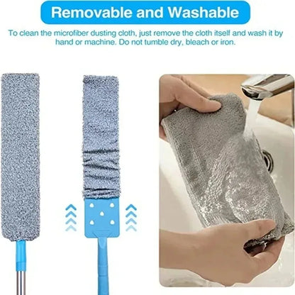 UNTIOR Long Handle Dust Mop – Floor, Ceiling, Sofa & Bed Dust Cleaner Household Cleaning Tool