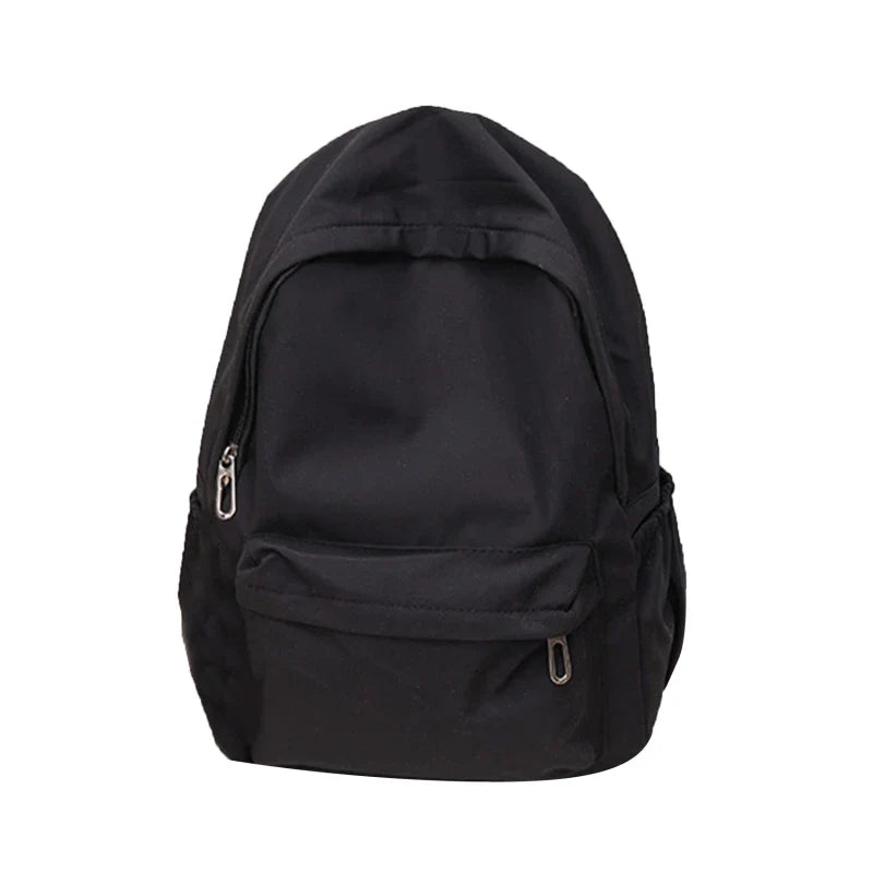 Women’s Waterproof School Backpack | Large Capacity Solid Color Daypack for Teens & Students
