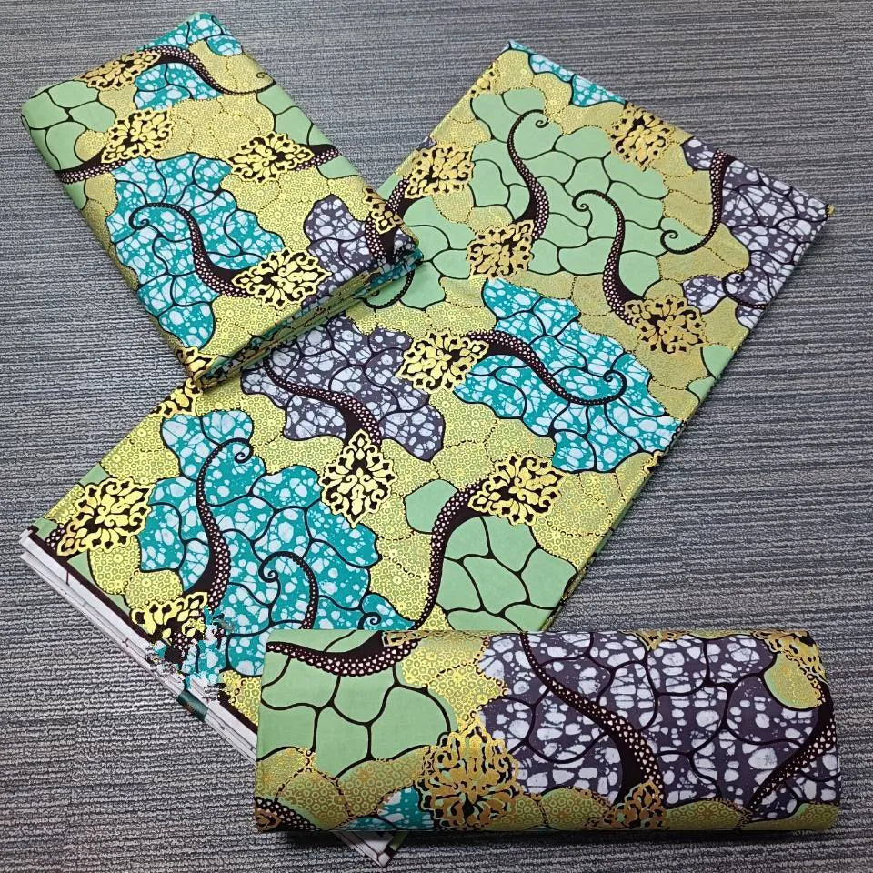 100% Cotton African Wax Print Fabric - High Quality Ankara Fabric 6 Yards