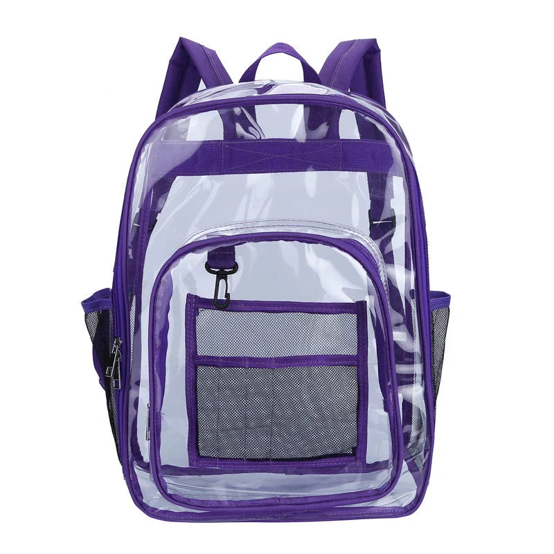 Transparent Shoulder Backpack | Unisex Large Capacity Waterproof Multifunctional Bag for Men & Women
