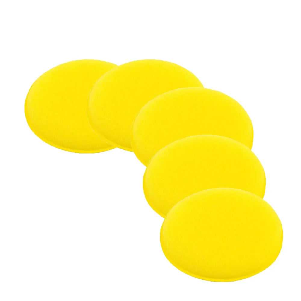1/2/5-Piece Car Foam Sponge Wax Applicator Pads – 10cm Detailing, Polishing & Cleaning Kit for Car Care