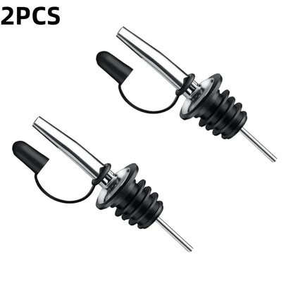 Wine Bottle Stopper & Pourer - Leak-Proof Liquor Dispenser, Sauce Nozzle & Bottle Cap Tool