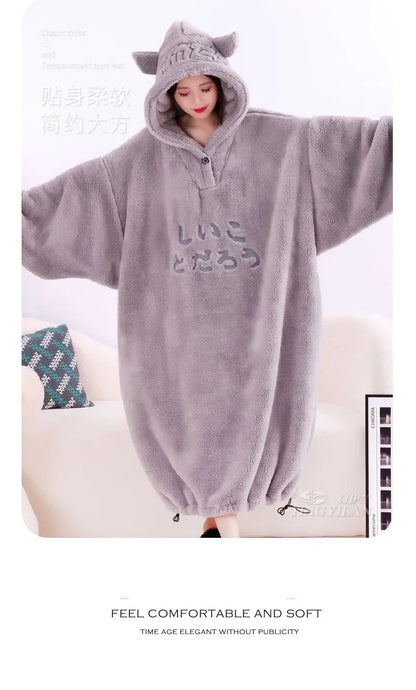 WASART Winter Hooded Fleece Blanket – Ultra Plush Oversized Sweater Blanket with Sleeves, Warm Flannel for Outdoor Use