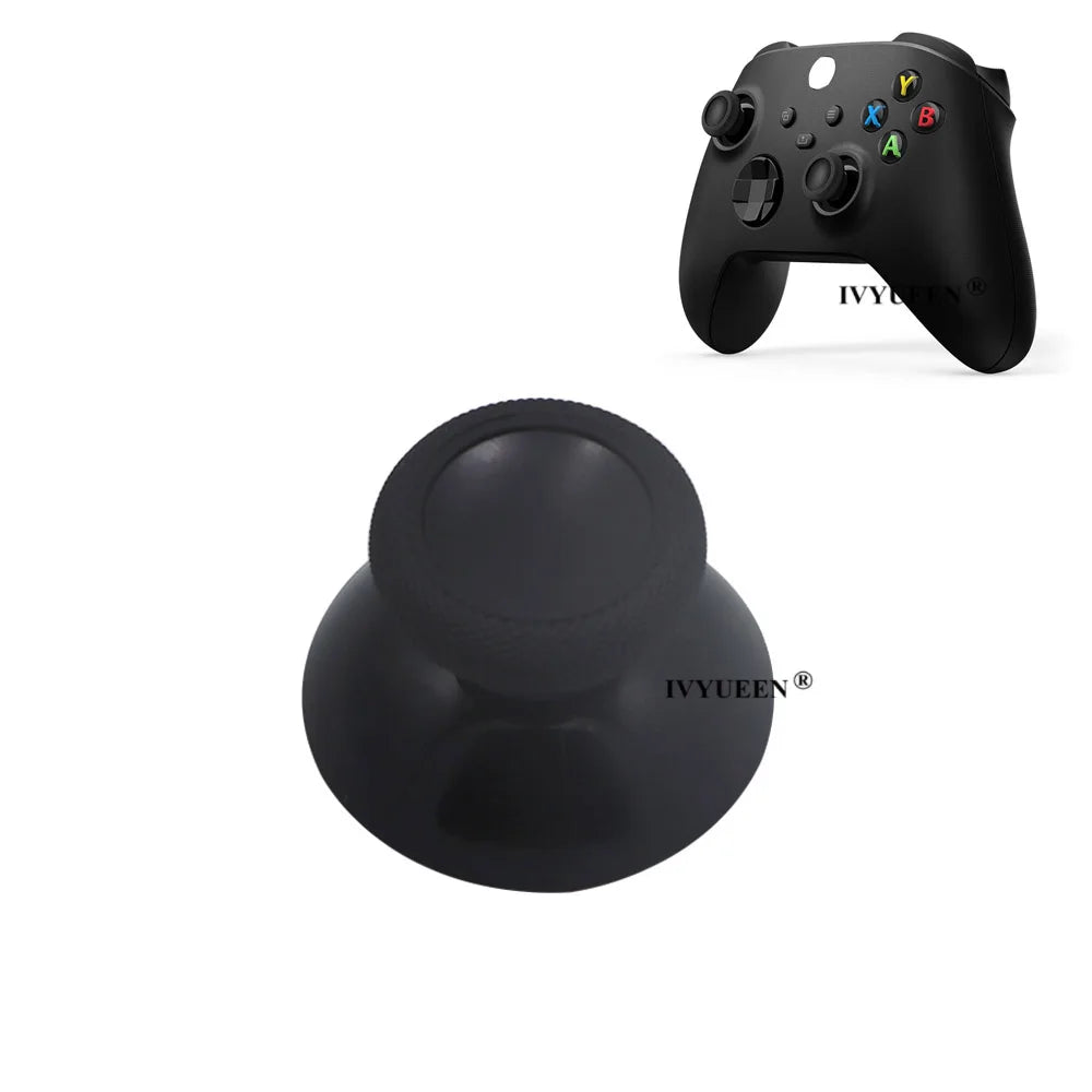 IVYUEEN 100PCS Black Analog Stick Caps – Thumb Grip Covers for PS5, PS4, PS3 & Xbox Controllers