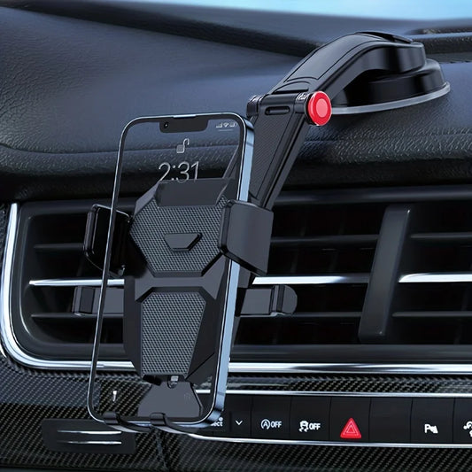 Gravity Car Phone Holder Stand - Universal Dashboard Mobile Phone Mount for iPhone Samsung Xiaomi Smartphones