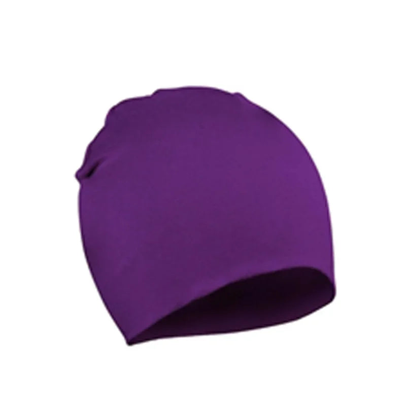 Baby Cotton Beanie Hat - Soft Candy Color Cap for Newborns, Toddlers & Kids