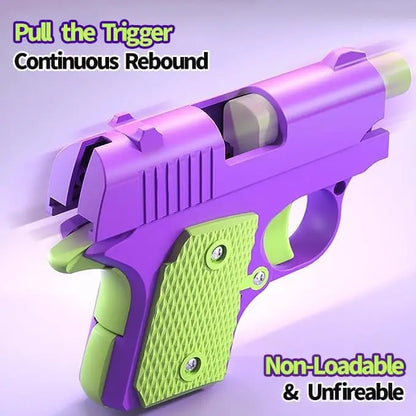 Mini 1911 Gravity Fidget Gun – ABS Plastic 3D Printed Stress Relief Toy for Boys and Kids Gift