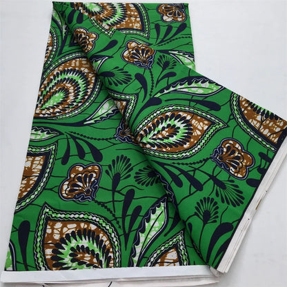 African Wax Print Fabric - Nigerian Ankara Batik Dutch Fabric for Women’s Dresses & Sewing Materials