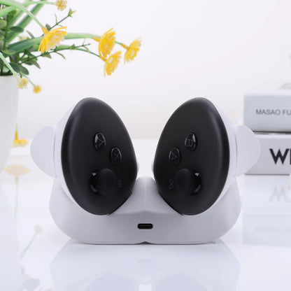 Wireless Charging Dock for Quest 3 Controllers – 2 Rechargeable Batteries for VR Touch Plus Handle, VR Accessories Charger