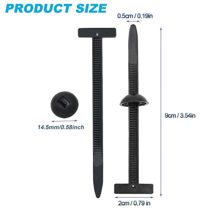 Universal Nylon Cable Tie Buckle - Self Locking Auto Fastener Strap for Car Repair and Cable Management