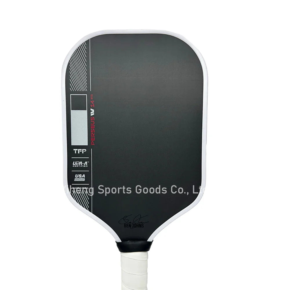2025 Perseus4 Pro BEN JOHNS TFP Carbon Fiber Pickleball Paddle – 14/16mm Foam Core GEN4