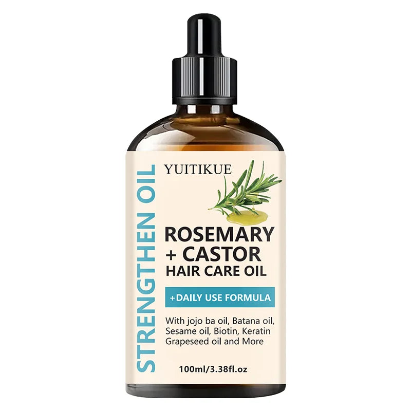 Rosemary & Castor Hair Oil - Strengthening Blend with Jojoba & Batana Oils