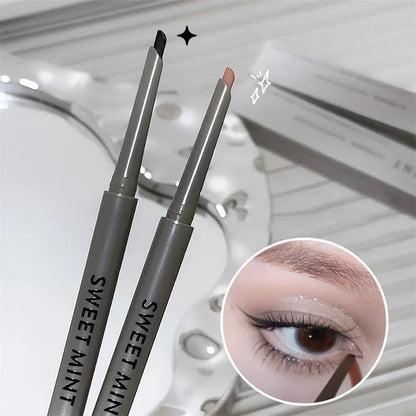 Silky Long-Lasting Waterproof Eyeliner Pencil – Natural Matte Wine Red Eye Makeup Pen