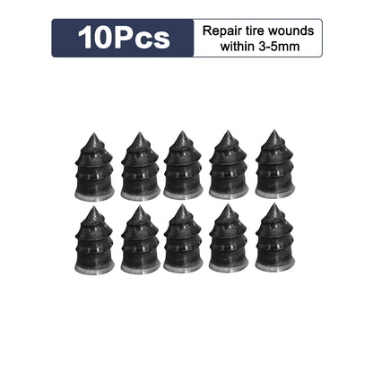10/30pcs Car & Motorcycle Tyre Repair Rubber Nail Set – Universal Tire Puncture Repair Tool for Cars, Trucks & Bikes
