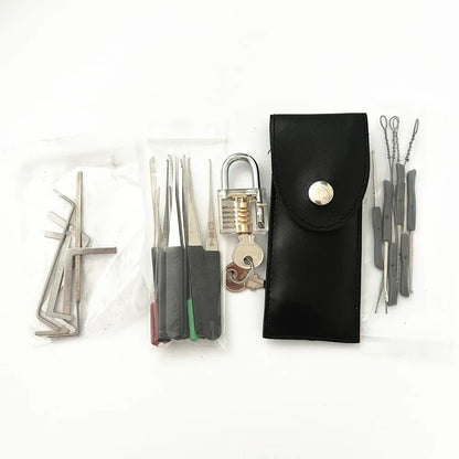 8-Piece Lock Pick Set – Stainless Steel Locksmith Tools, Broken Key Extractor, Auto Remove Hooks for DIY Hand Tools