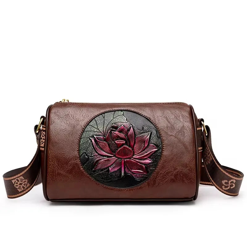 Luxury Women’s Leather Handbag – Large Capacity Shoulder & Crossbody Designer Bag
