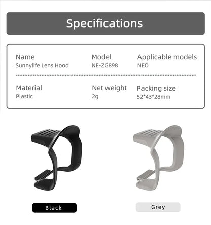 DJI Neo Gimbal Lens Cover - Anti-Scratch Camera Guard Sunshade Protector Cap for DJI Neo Drone Accessories