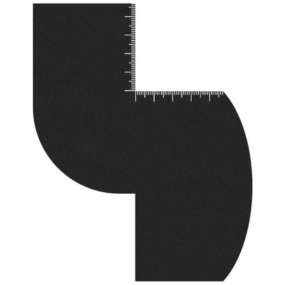 Reusable Barber Lineup Card - Beard & Hairline Shaping Tool with Measurement Guide