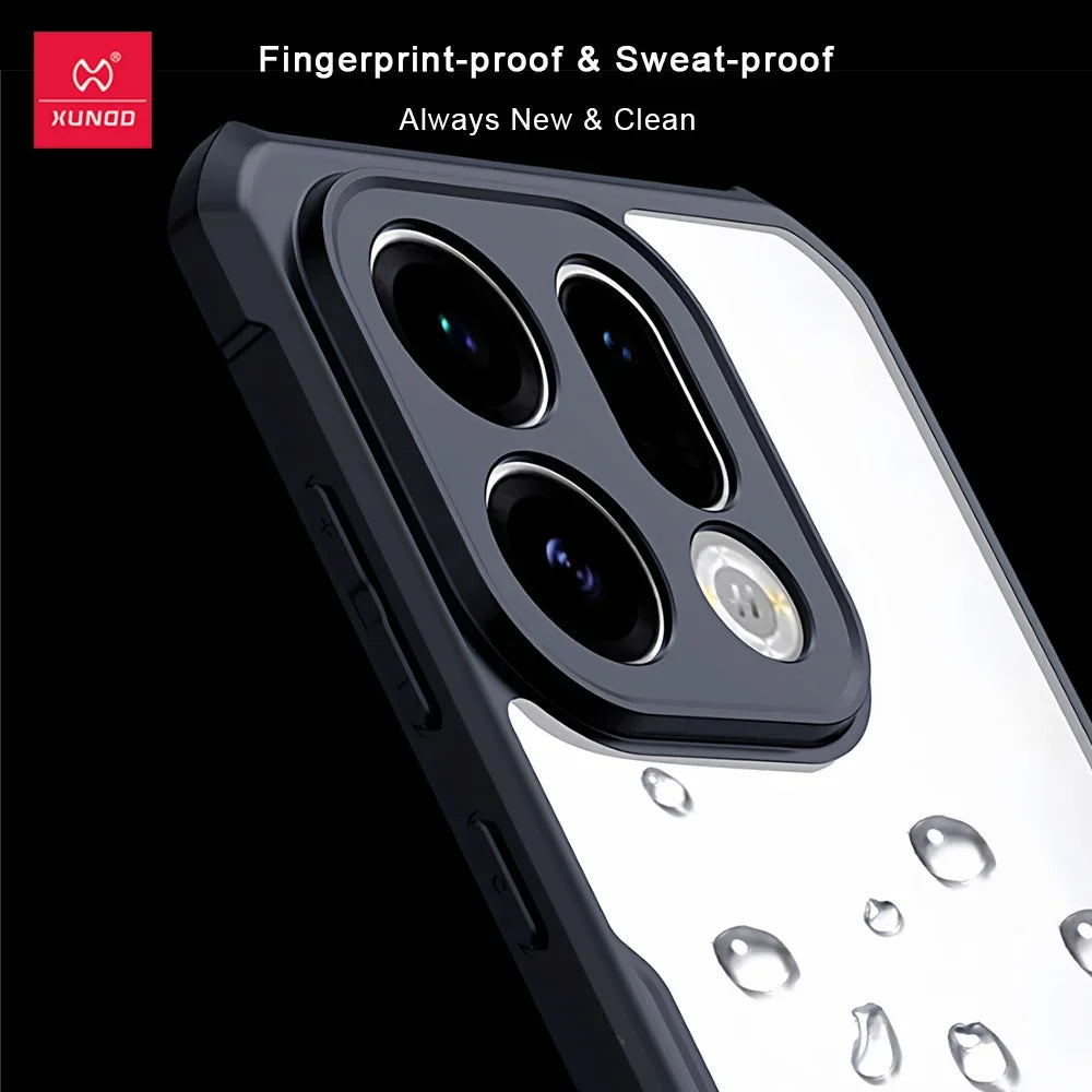 Xundd OPPO Find X9 Ultra Case - Airbag Shockproof Full Protection Matte Transparent Anti-Scratch Cover