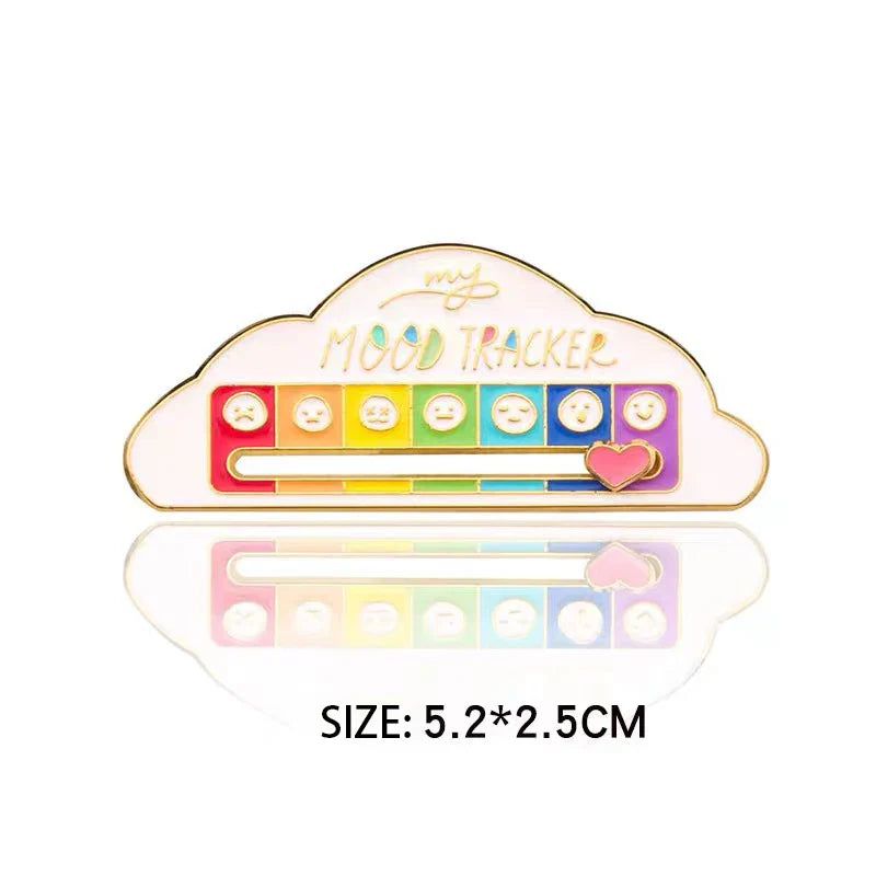Mood Conversion Energy Brooch – My Social Battery Expression Pin for Men & Women, Clothing Badge