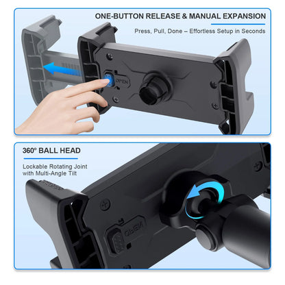 Adjustable Floor Tablet Tripod Stand – Universal Lazy Holder Mount for iPad, Air, Pro, Mini & 4–13 Inch Tablets (Xnyocn Bracket)