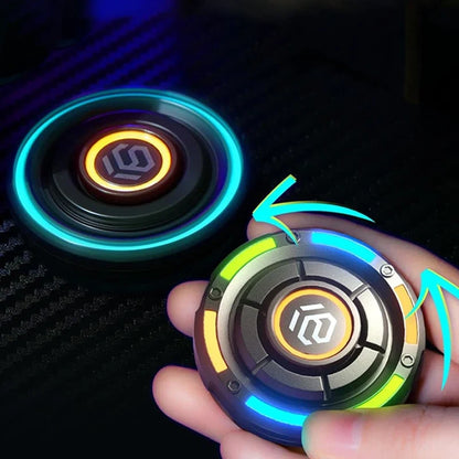 Magnetic Fingertip Spinner - Metal Push-Slide Fidget Toy for Stress Relief and Focus