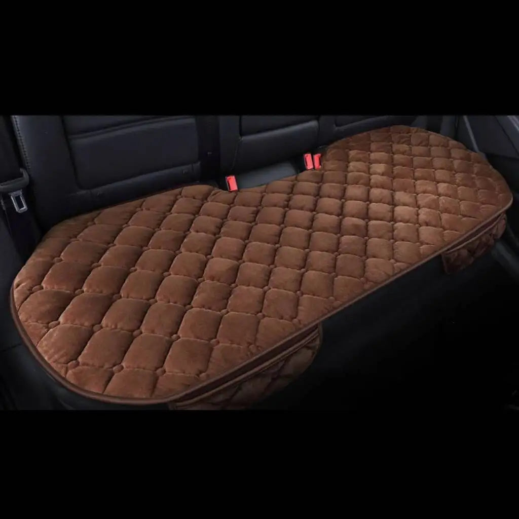 Universal Winter Warm Car Seat Cover Protector Set – 3-Piece Rear Seat Cushion Auto Interior Protection for Cars, SUVs & Vans