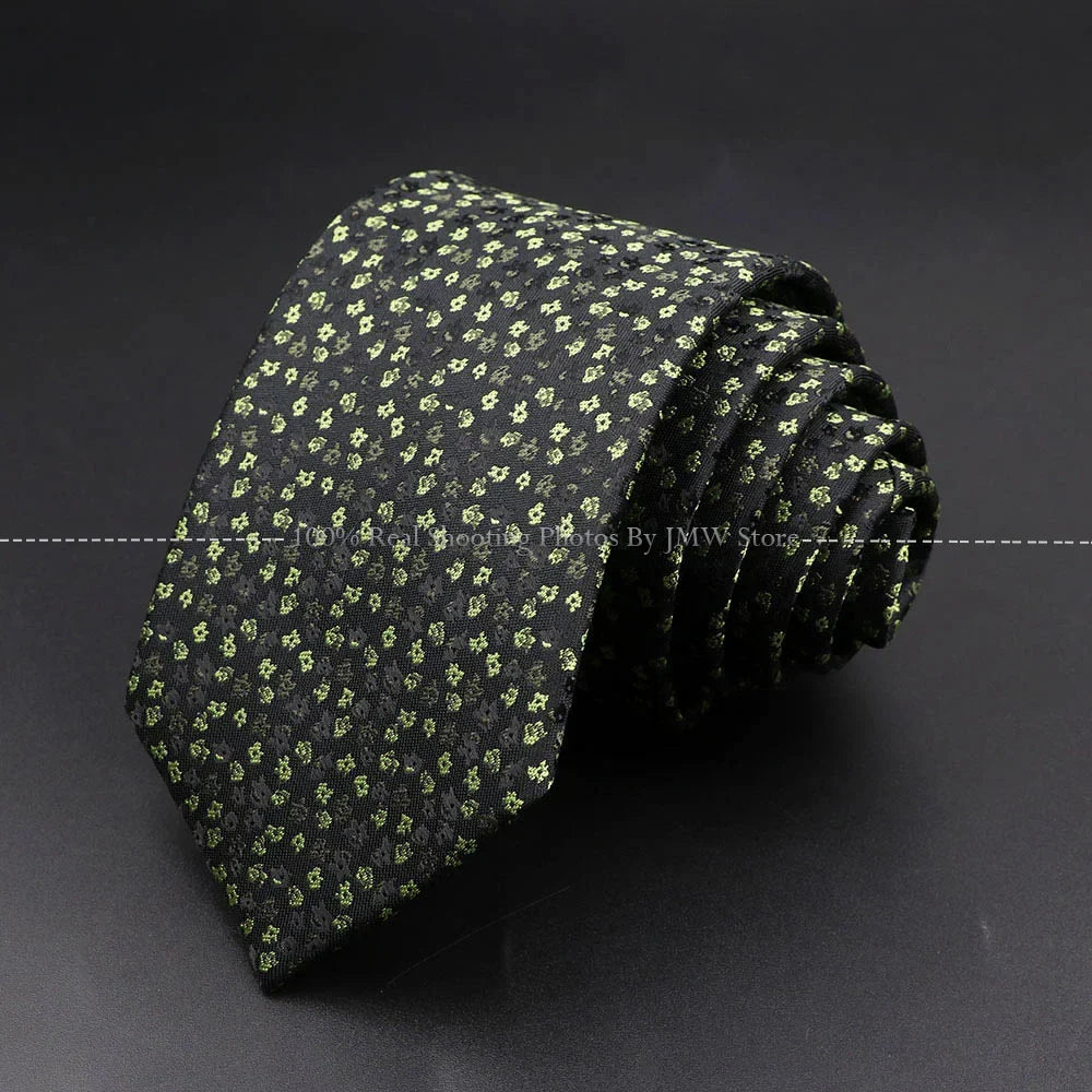Men’s Wedding Floral Necktie - Wave Fireworks Meteor Flower Design Tie for Groom, Business & Formal Accessories Gift