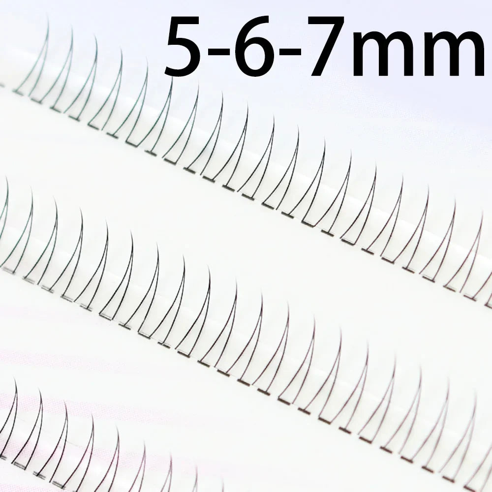 J Curl V-Shape Manga Under Eyelashes – Soft Black Bottom Lash Clusters for Natural Comic Eye Look