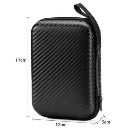 Portable EVA Storage Case - Protective Zipper Pouch for Phone Charger Shaver Hard Drive Data Cable Headphone Accessories