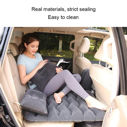 Universal Car Inflatable Travel Mattress - Back Seat Sleeping Bed with Pillow for Camping & Outdoor Comfort