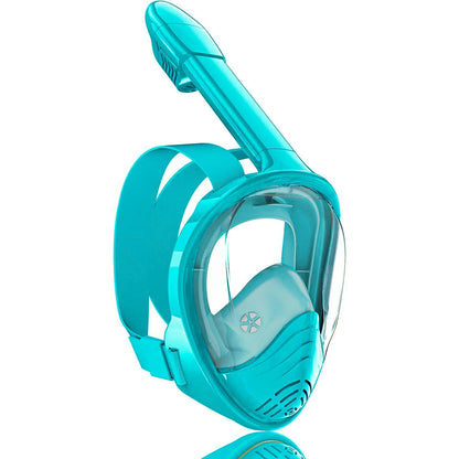 Foldable Full Face Snorkel Mask - 180° Panoramic Anti-Fog Diving Mask for Kids & Swimming