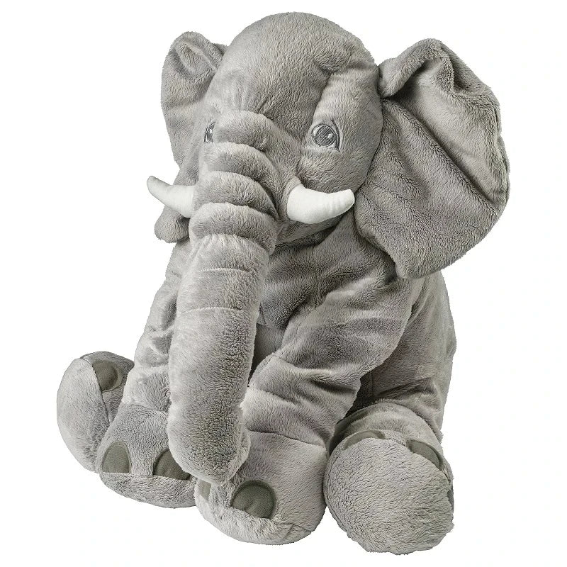 40cm Soft Elephant Plush Toy - Cute Stuffed Animal Sleeping Pillow for Kids, Room Decor & Birthday Gift