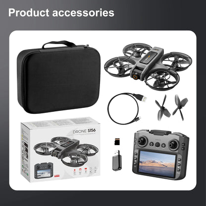 S156 GPS Foldable Drone – 8K Dual Camera, 5G WiFi, 360° Obstacle Avoidance, Brushless Motor FPV Quadcopter Toy