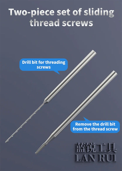 Lanrui U8 2.35mm Alloy Screw Extractor Drill Bit – Stripped Phone PCB Motherboard Screw Removal Repair Tool Kit