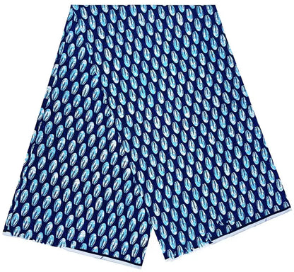 100% Cotton Ankara Wax Fabric - High Quality Soft Real Dutch Pagne Print for Dresses & Sewing