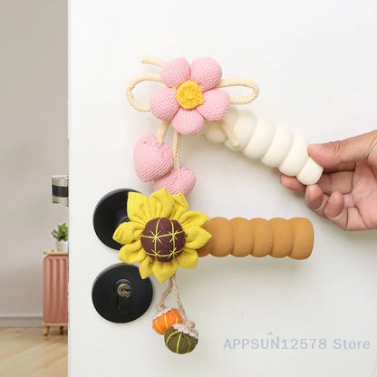 Reusable Floral Refrigerator Handle Covers – Soft, Non-Slip, Dustproof Door Knob Protectors