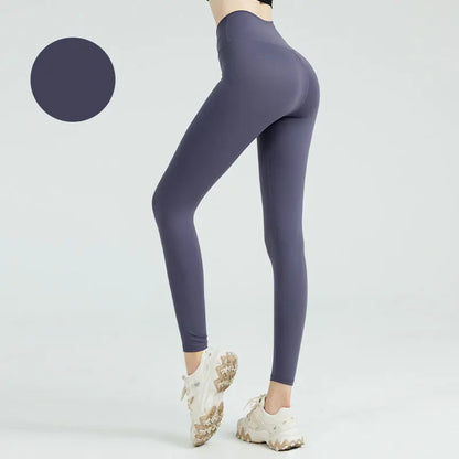Women's High Waist Seamless Leggings - Naked Feel Push Up Yoga Pants For Fitness, Running & Gym Training