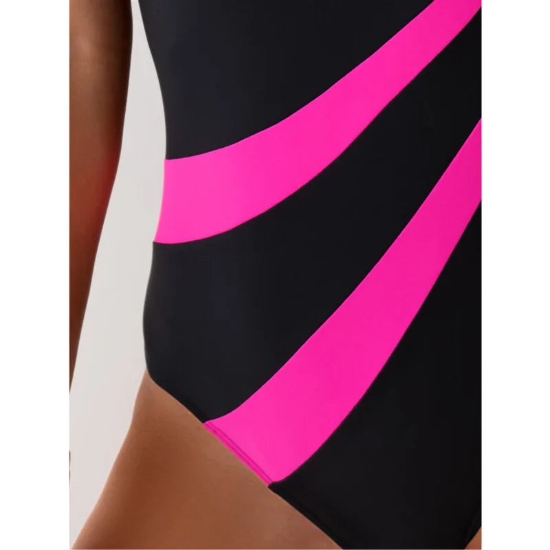 Sexy One Piece Swimsuit - Women's Push Up Closed Swimwear Bodysuit Beach & Pool Bathing Suit