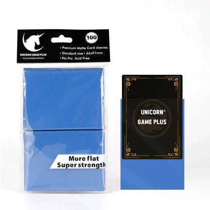 100PCS Matte Card Sleeves - 66x91mm TCG Trading Card Protectors for Pokémon, Tarot & Board Games