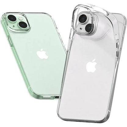 Clear Silicone iPhone Case - Ultra-Thin Soft Protective Cover for iPhone 11, 12, 13, 14 & 15 Series