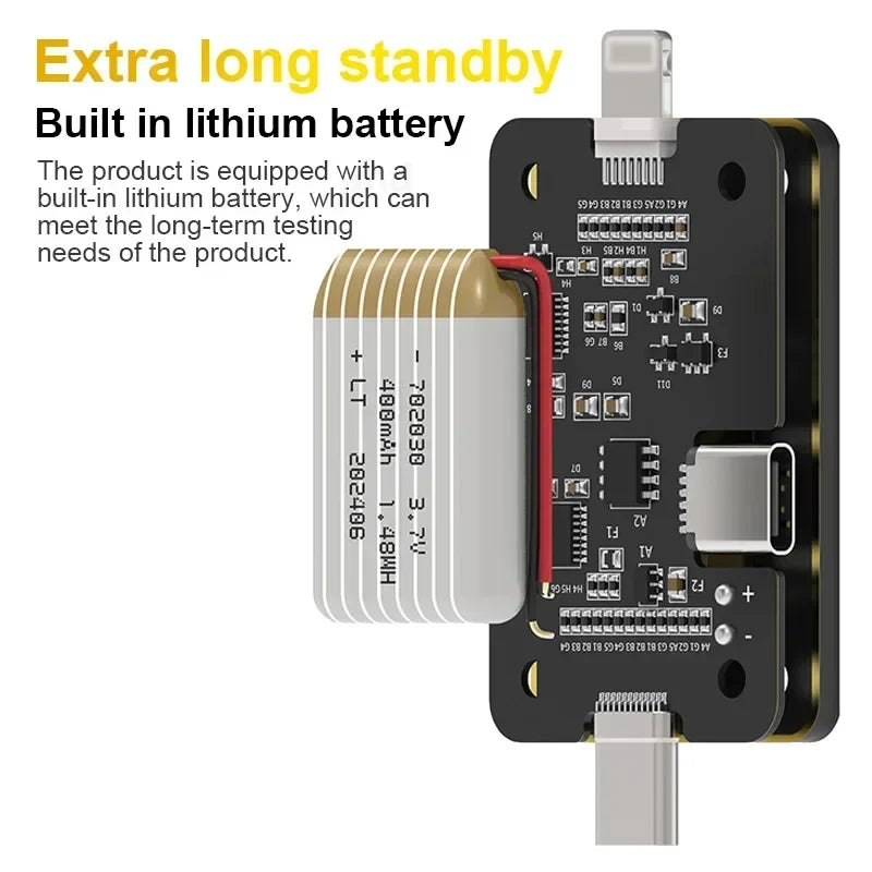 MECHANIC T-824 SE Tail Insertion Tester – Type-C & Lightning Interface Detector for Phone Repair Tools