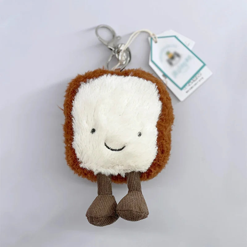 Cute Golf Ball Plush Keychain - Grape Jellyfish Hippo Elephant Bag Charm Mini Plush Toy Collection