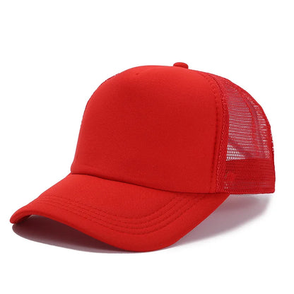 Custom Logo Mesh Trucker Cap - 5 Panel Snapback Baseball Hat for Men & Women Summer Sports Sun Hat