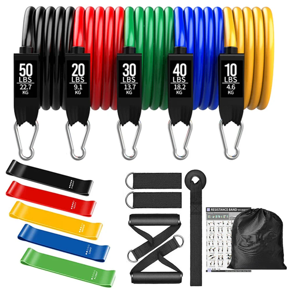 300lb Booty Resistance Band Set – Elastic Workout Harness for Home, Gym, Training & Dumbbell Exercises