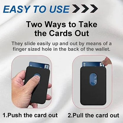 Leather Wallet Case for iPhone 15 Pro Max - MagSafe Wallet Compatible for iPhone 14 13 12, Card Holder with MagSafe Magnet