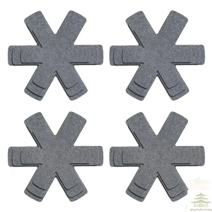 Pot & Pan Protectors Set - 12-Piece Non-Woven Cookware Divider Pads in 3 Sizes