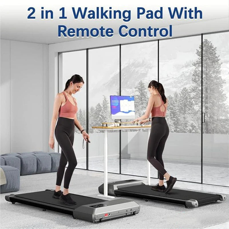 300lbs Home Treadmill – 2.5HP 2-in-1 Walking & Running Pad with LCD Digital Display, Fitness Exercise Machine