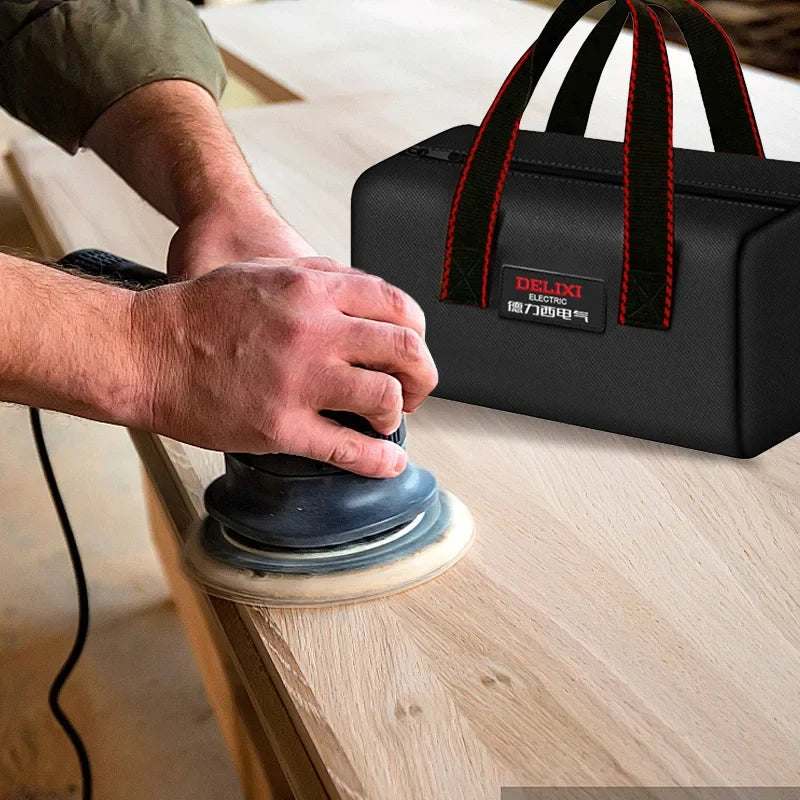 DELIXI ELECTRIC Tool Bag - Portable Oxford Cloth Storage Organizer for Electricians, Carpenters & Repairs