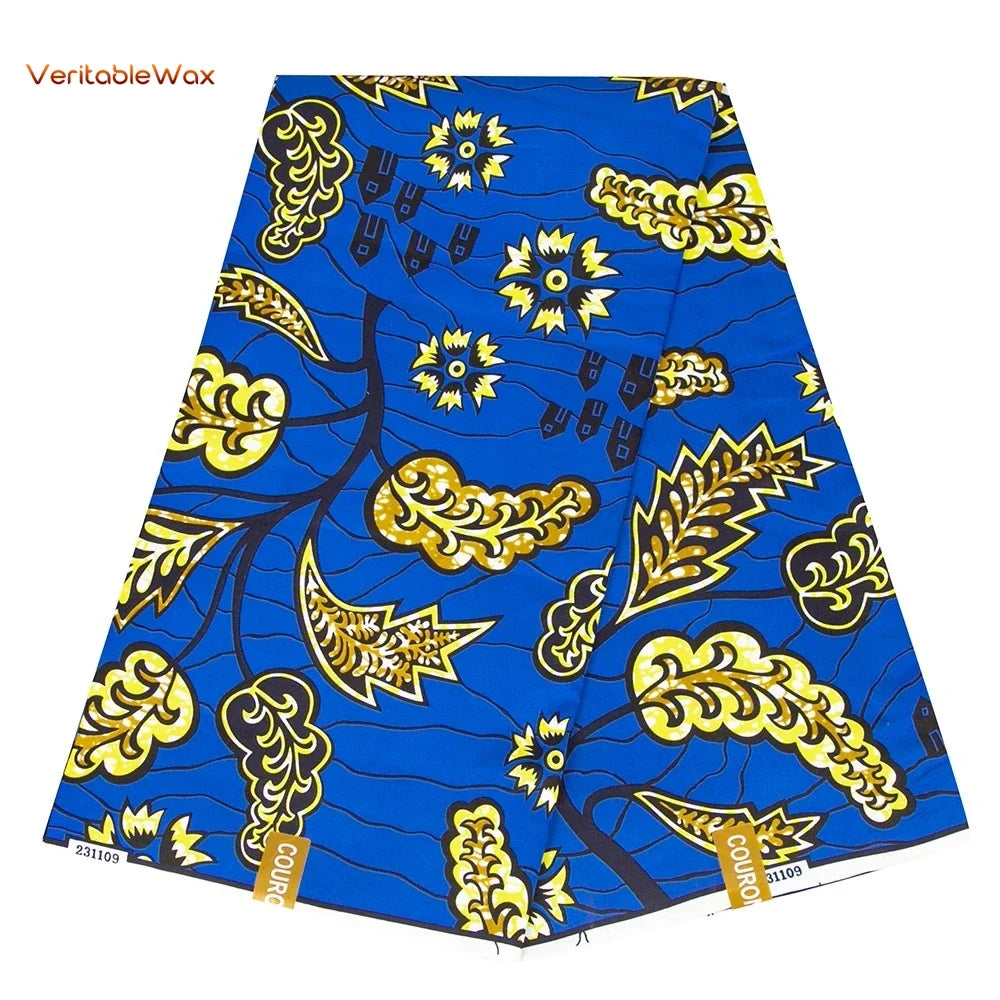 African Ankara Wax Print Fabric - Retro Double Print Patchwork Sewing Material for DIY Clothing